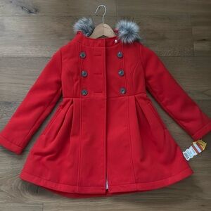 Adorable Cat and Jacket Warm Jacket for Girls size S